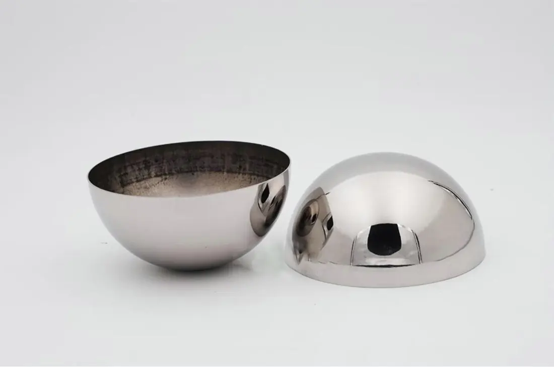 Stainless Steel Hemispheres made by Shenzhen Maoping Sculpture Arts Co., Ltd.