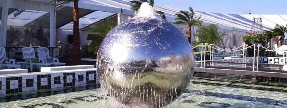 Stainless Steel Spheres Water Features made by Shenzhen Maoping Sculpture Arts Co., Ltd.