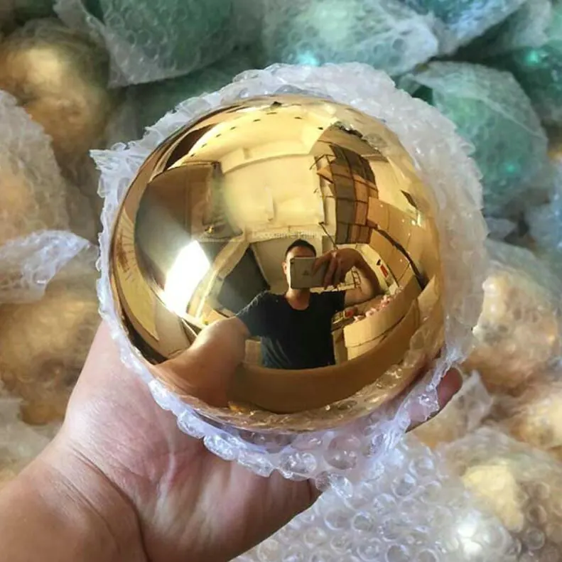 10inch Gold Stainless Steel Gazing Ball view 2