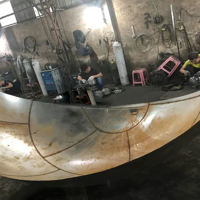 2750mm Large Stainless Steel Hollow Ball Cut to Quarter