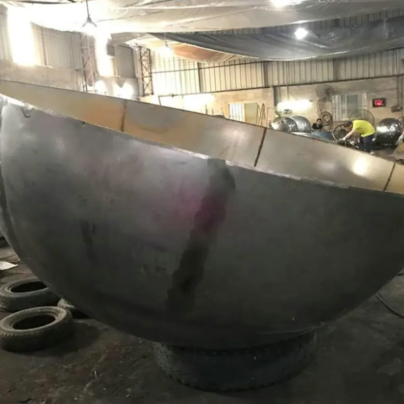2750mm Large Stainless Steel Hollow Ball Cut to Quarter view 3