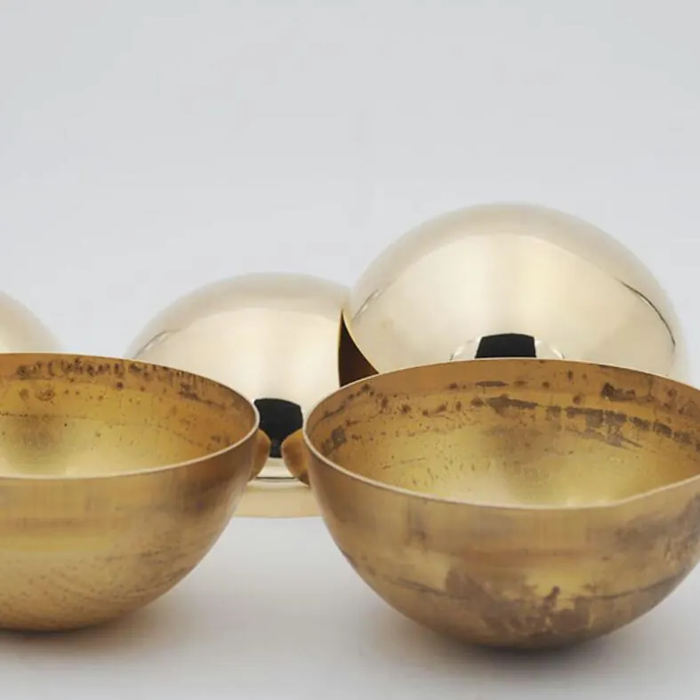 4inch Brass Half Balls view 2