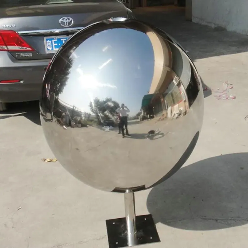 800mm Silver Ball Water Feature view 4