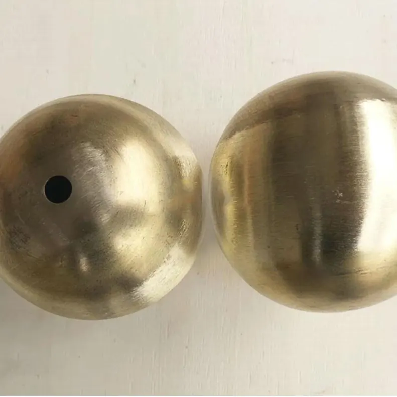 Brass Sphere Raw Finished view 3