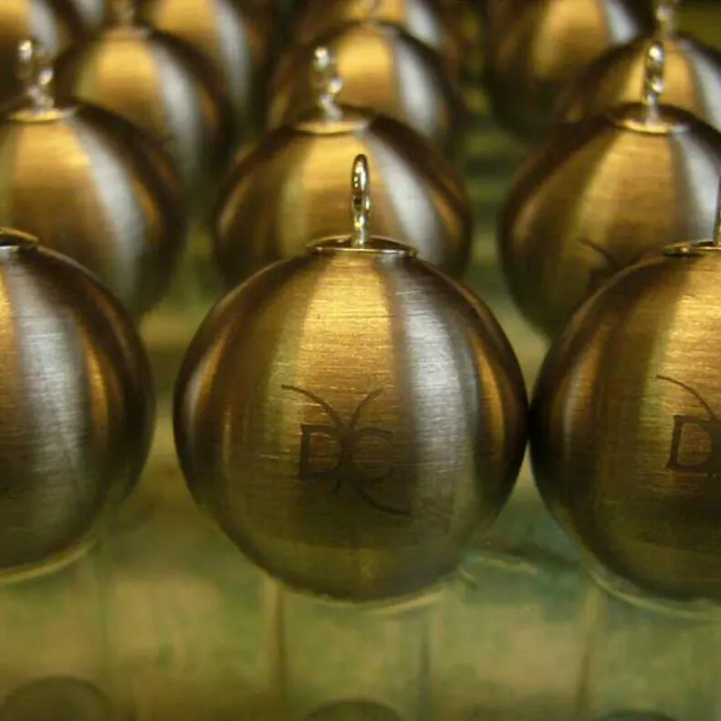 Brushed Stainless Steel Hollow Balls view 3