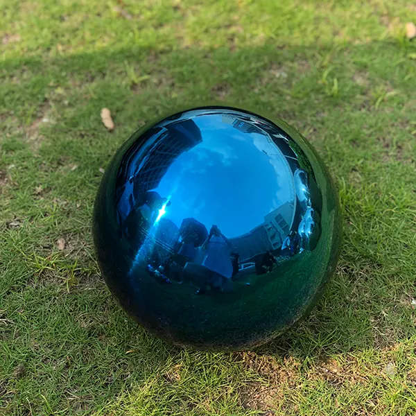 Colored Plated Hollow Gazing Globe Ball Stainless Steel Sphere view 2