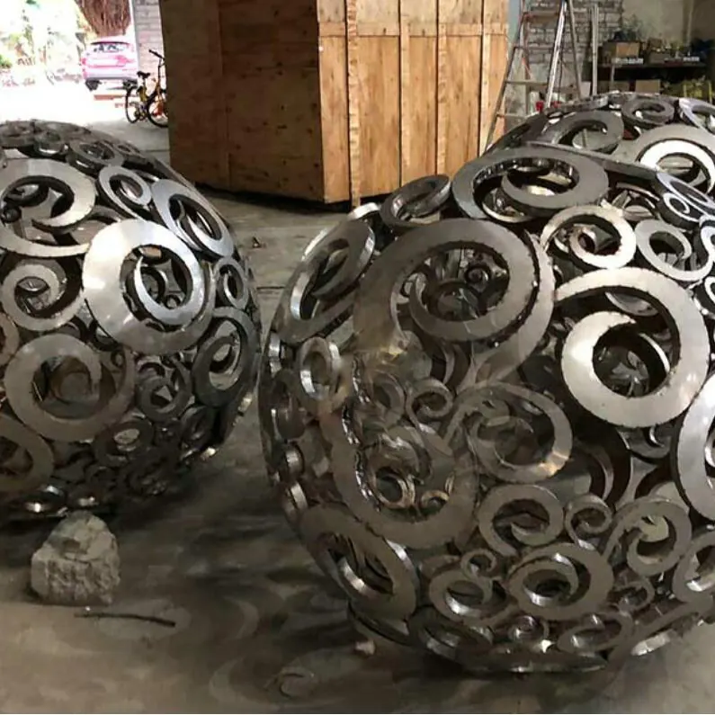 Garden Art Steel Ball view 2
