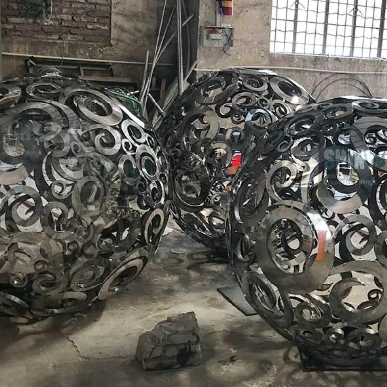 Garden Art Steel Ball view 4