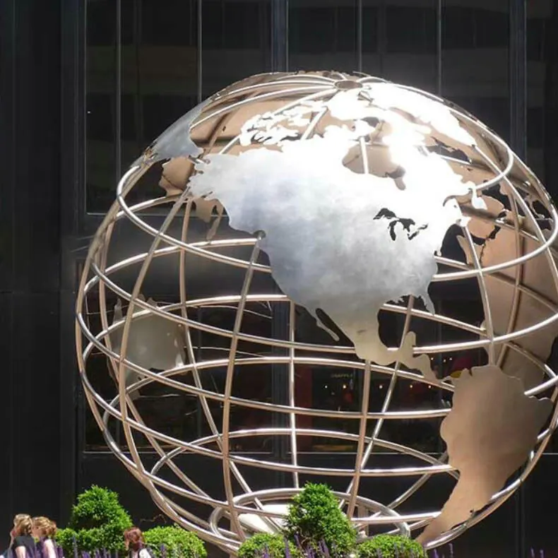 Giant Steel Globes view 2