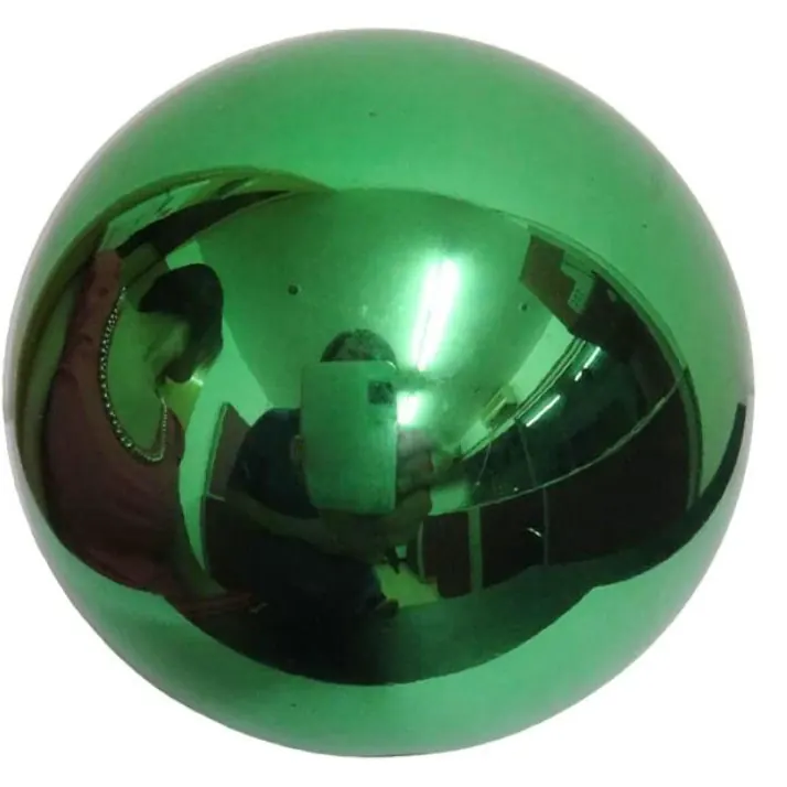 Green Stainless Steel Gazing Ball view 2