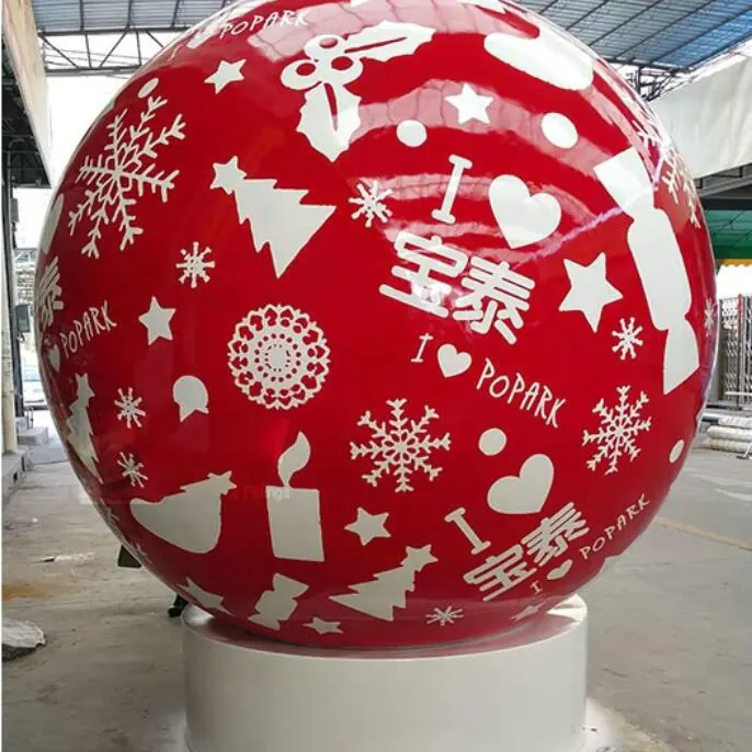 Large Christmas Decorative Steel Spheres