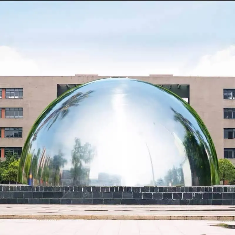 Large Stainless Steel Hollow Hemisphere