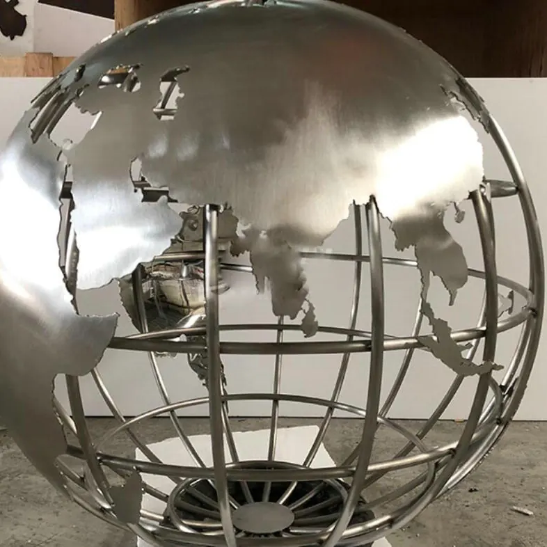 Large Steel Globe
