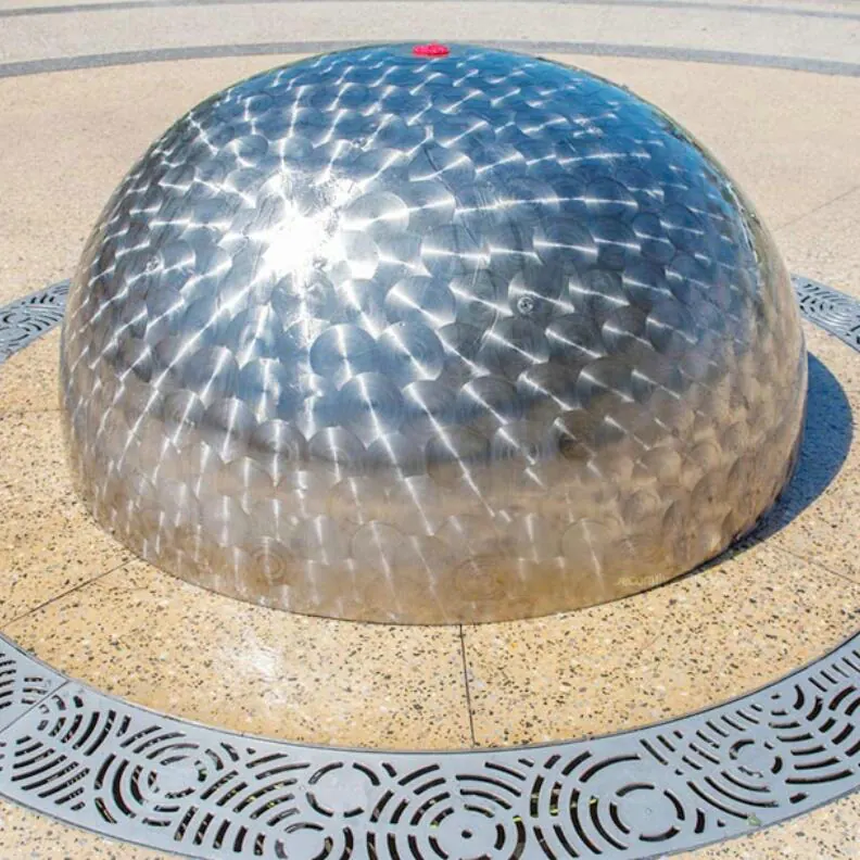 Large Steel Hemispheres view 3