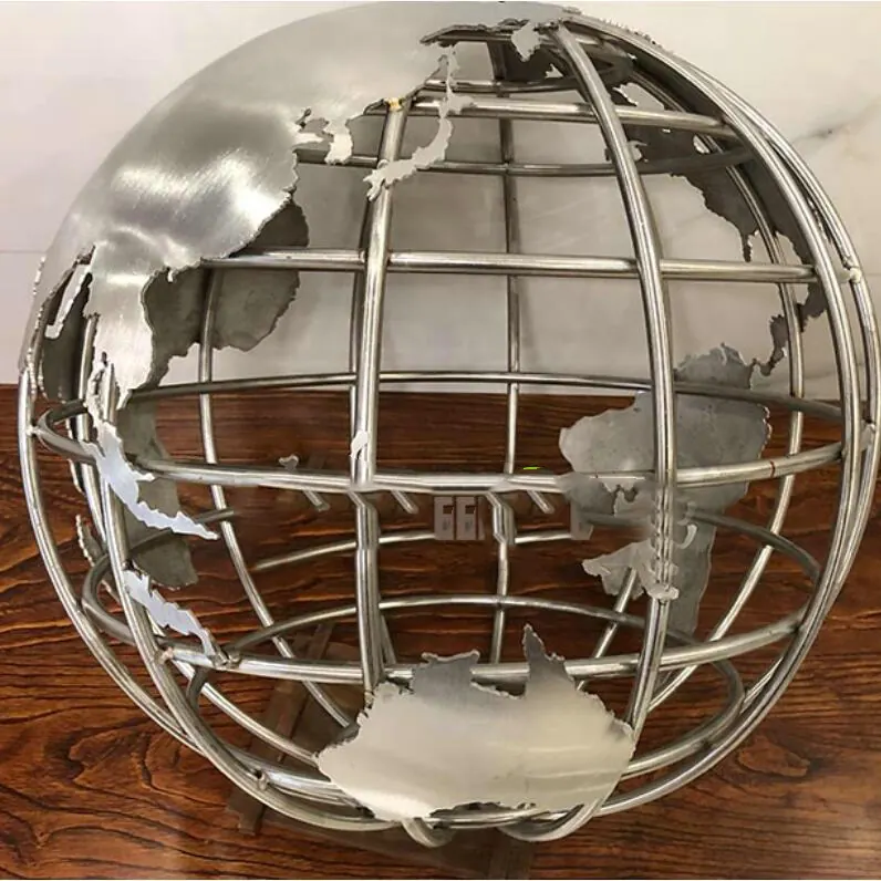 Metal World Globe view 3