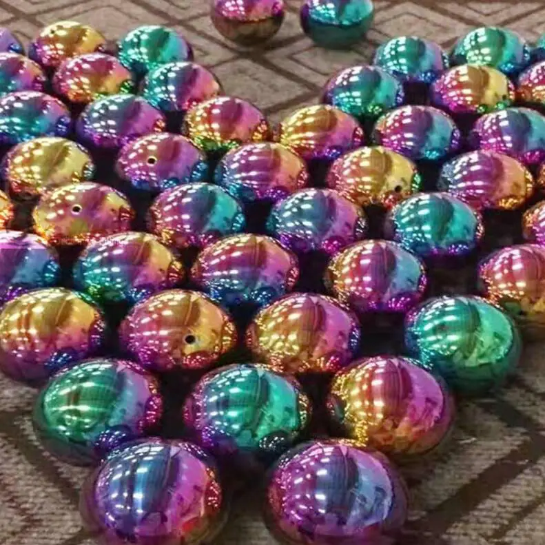 Rainbow Stainless Steel Gazing Ball view 2