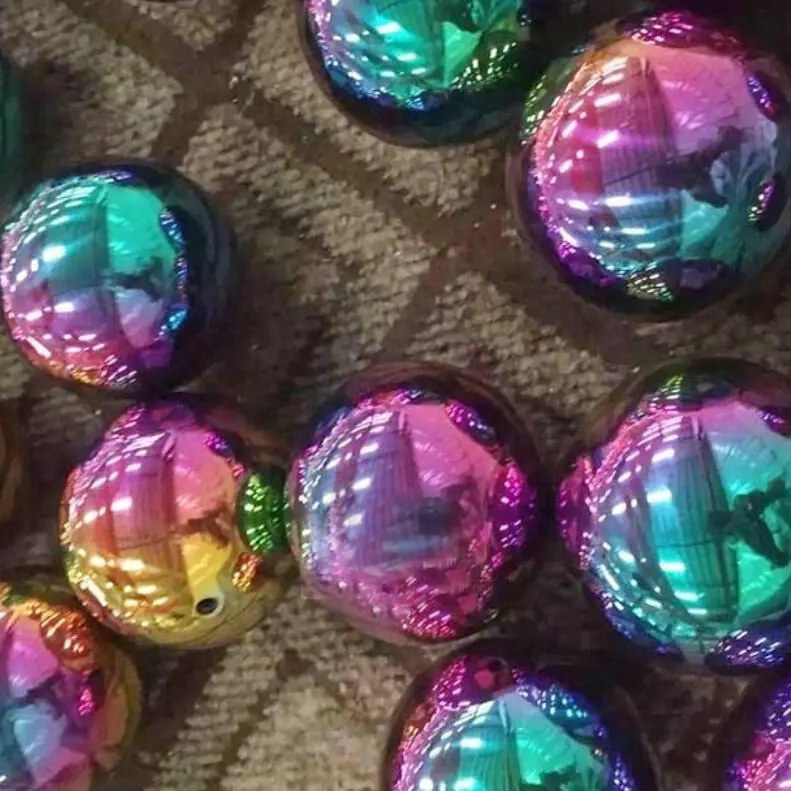 Rainbow Stainless Steel Gazing Ball view 3