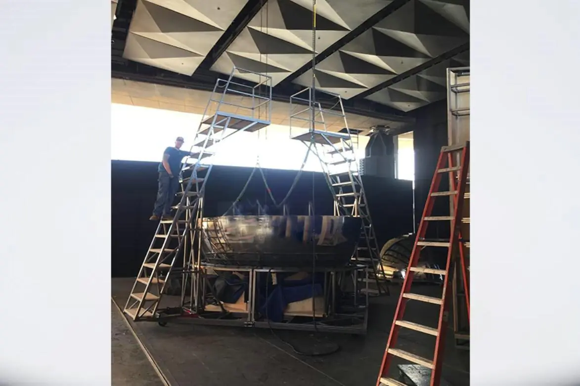 3.6 Meter Large Steel Balls For Santa Fe Opera Theater photograph 3