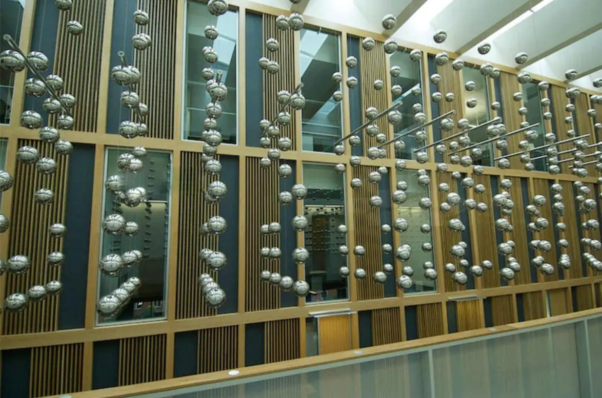 Floating Steel Ball Sculpture photograph 3