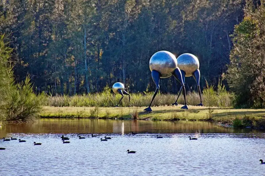 Large Aluminium Spheres Sculpture By The Sea Cottesloe photograph 2