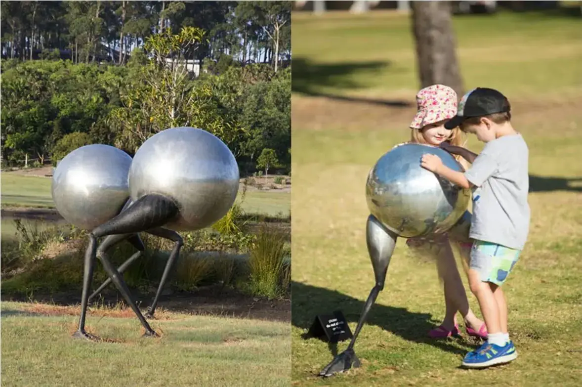 Large Aluminium Spheres Sculpture By The Sea Cottesloe photograph 4