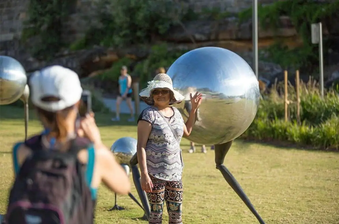 Large Aluminium Spheres Sculpture By The Sea Cottesloe photograph 5