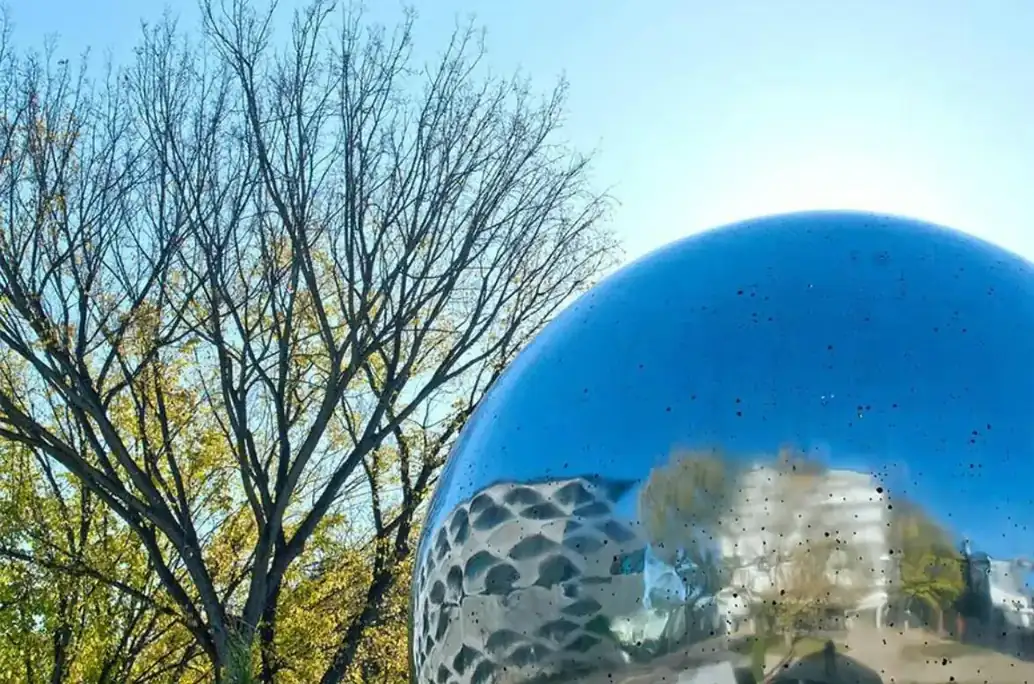 Large LED Steel Ball photograph 3