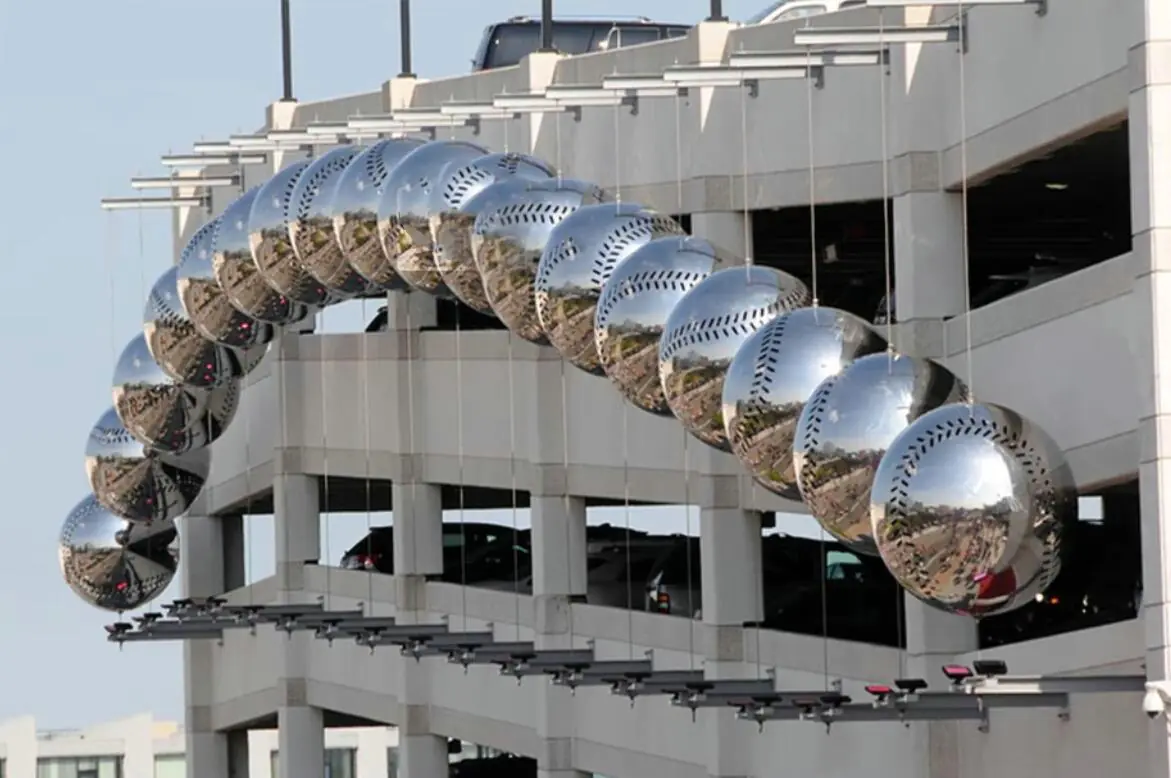 Large Stainless Steel Baseball For Nationals Park photograph 2