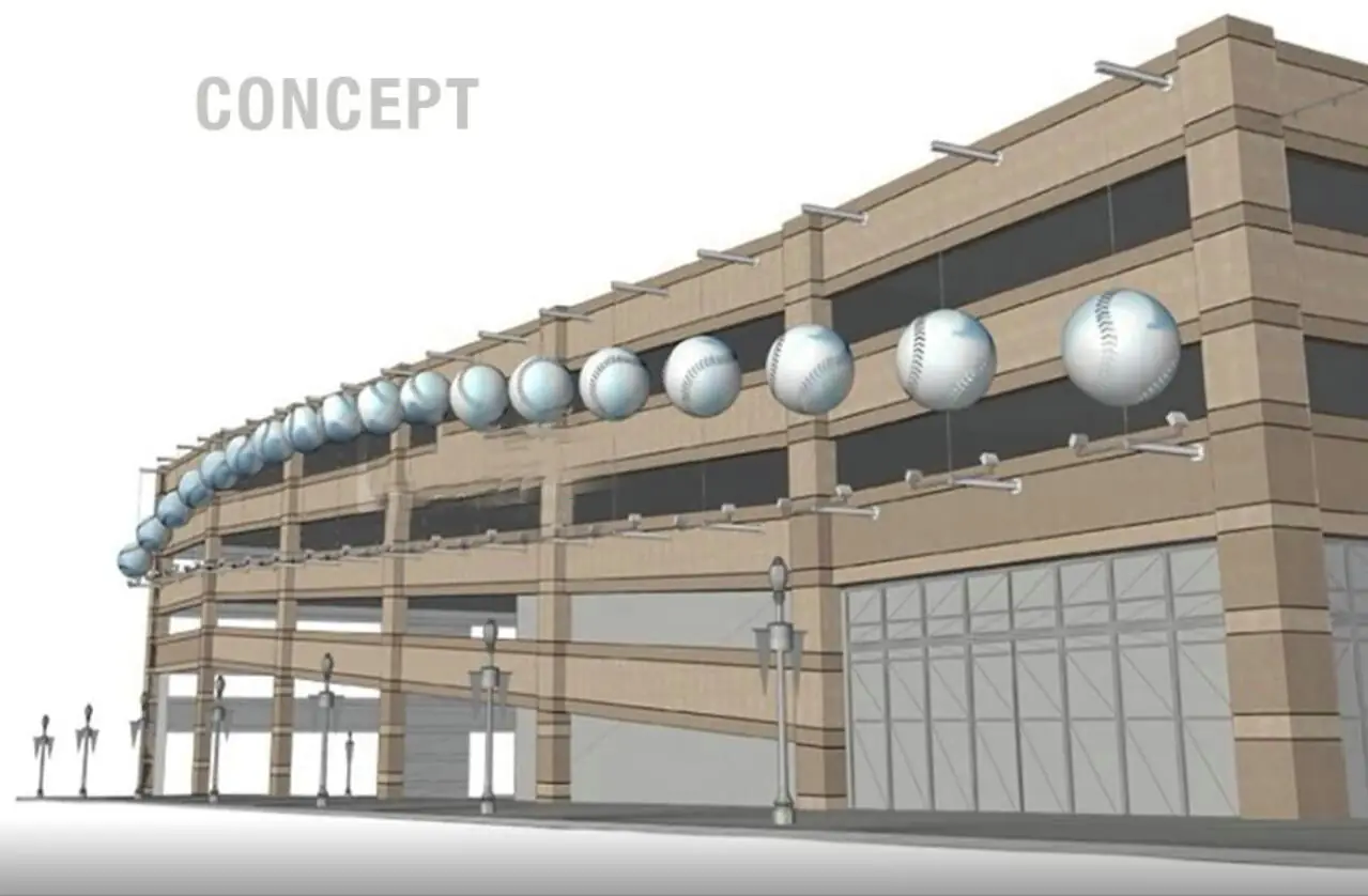 Large Stainless Steel Baseball For Nationals Park photograph 5