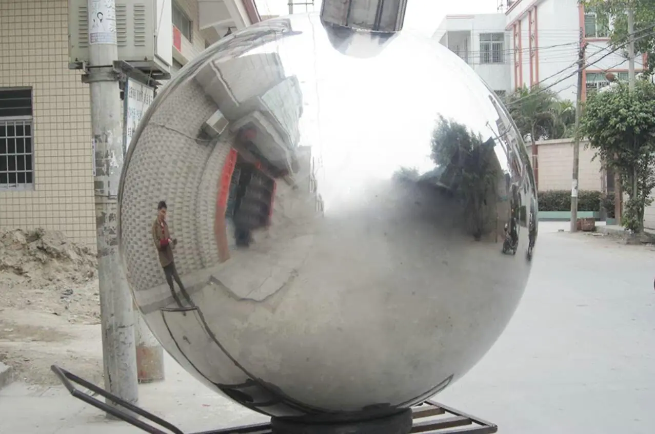 Large Stainless Steel Gazing Globes Installed In Singapore photograph 6