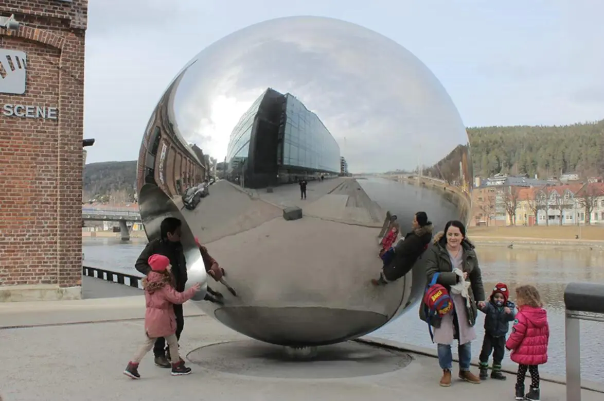 Large Steel Ball In Poland photograph 2