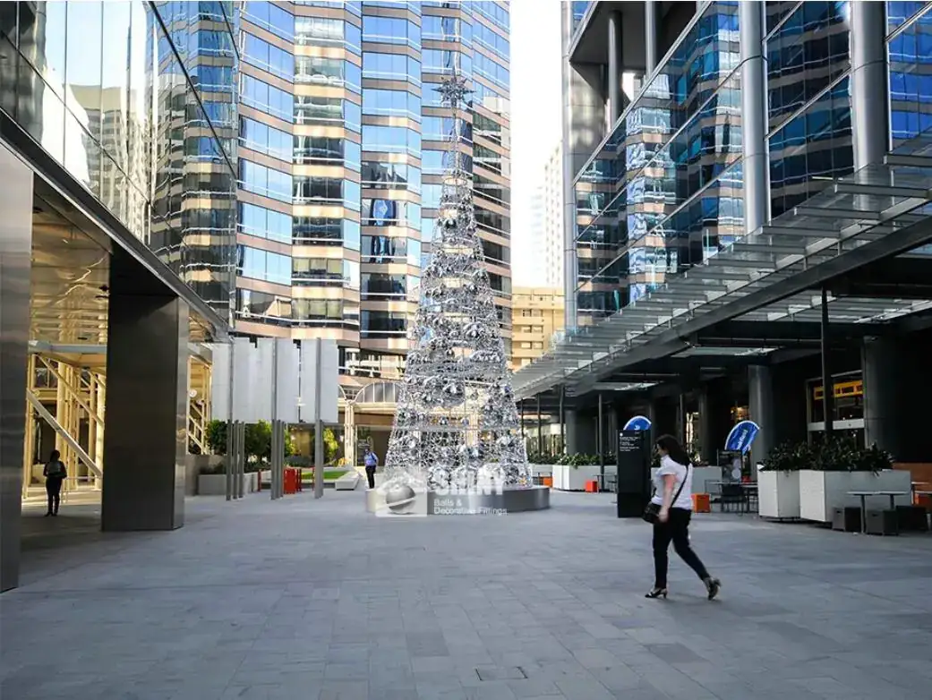 Stainless Steel Gazing Ball For Christmas photograph 2