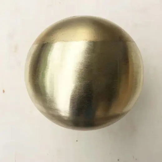 Brass Sphere Raw Finished