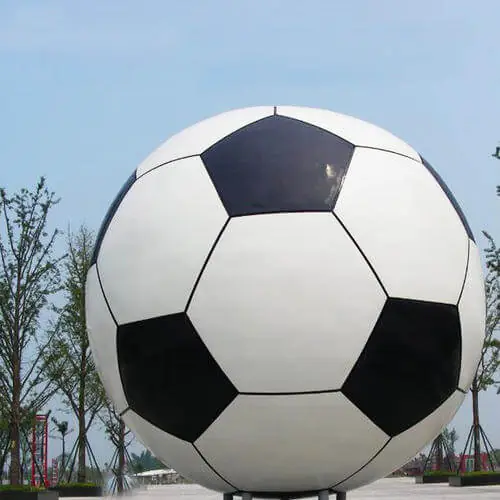 Football Design Stainless Steel Ball