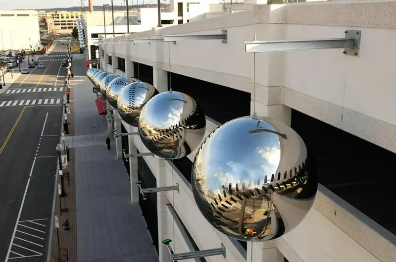 Large Stainless Steel Baseball For Nationals Park