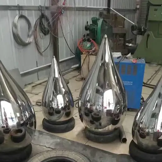 Stainless Steel Water Drop Sculptures