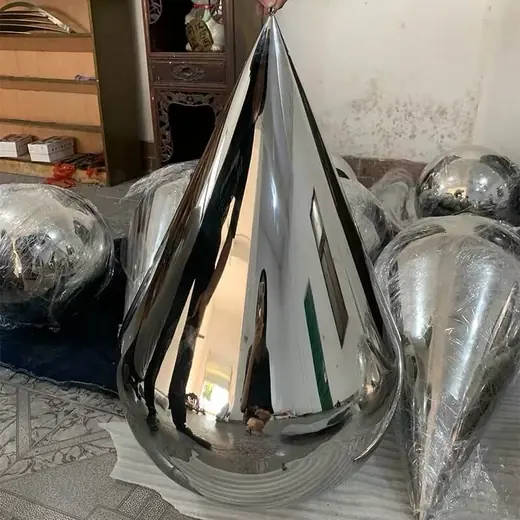 Stainless Steel Water Drop Sculpture