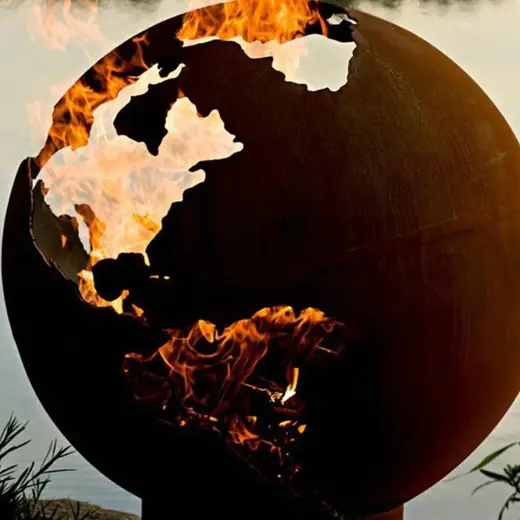Third Rock Fire Pit Globe