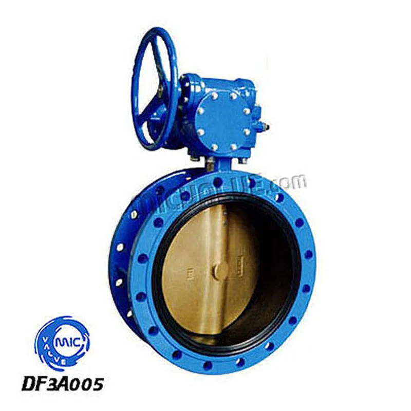 Concentric Flange Butterfly Valve[Al-Bronze Disc & Wormgear] — DF3A005