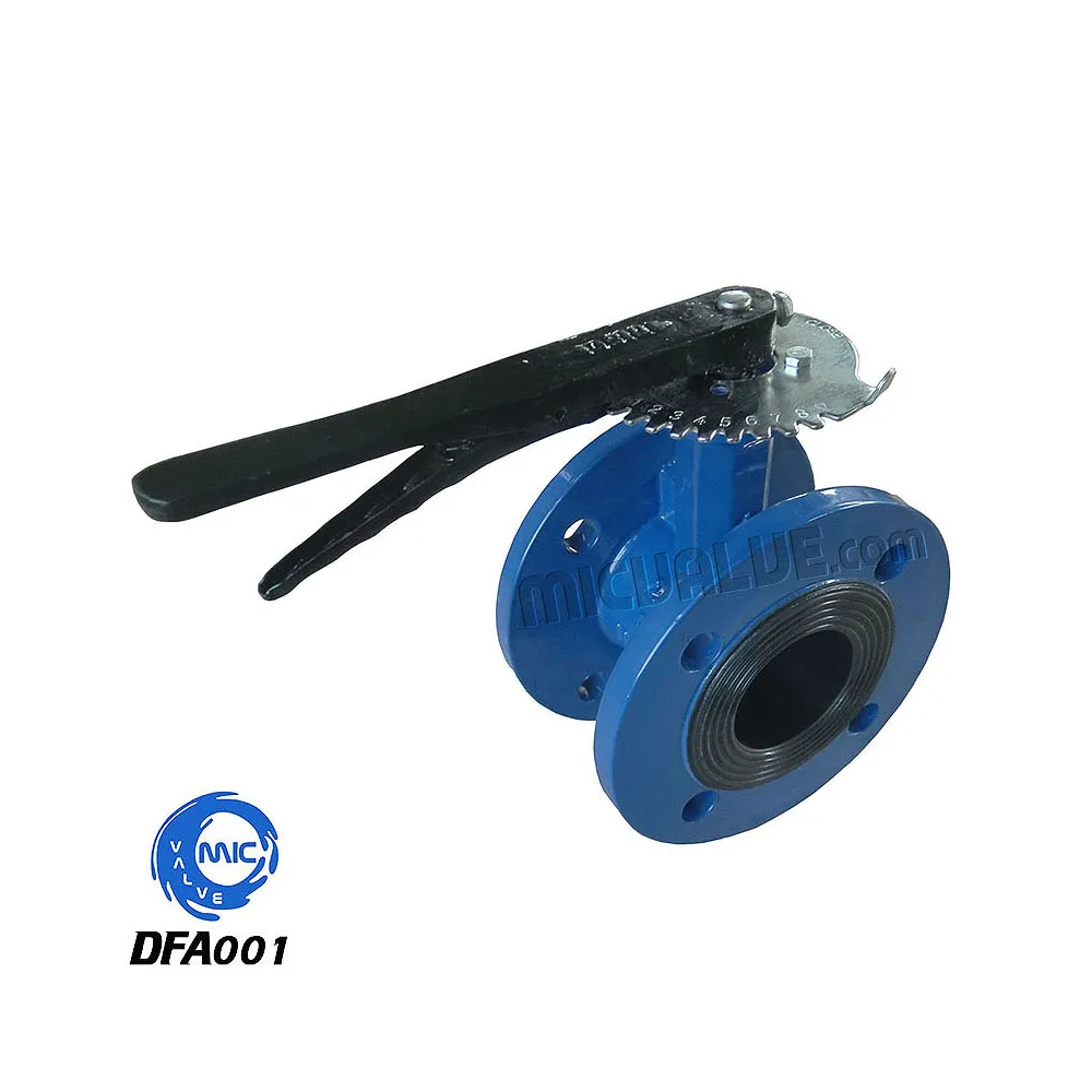 Concentric Flange Butterfly Valve[Hand Lever & JIS 10K] — DFA001
