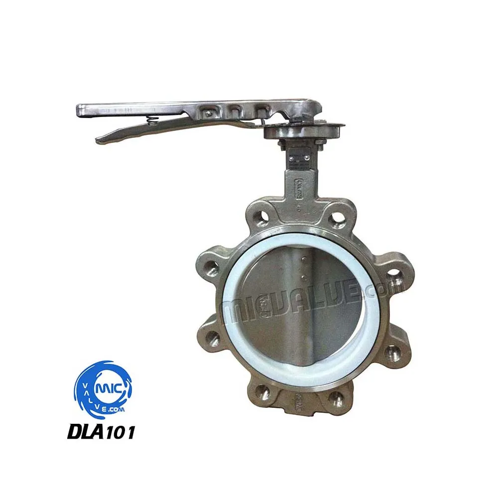 Lug Butterfly Valve with pin [PTFE seat] — DLA101