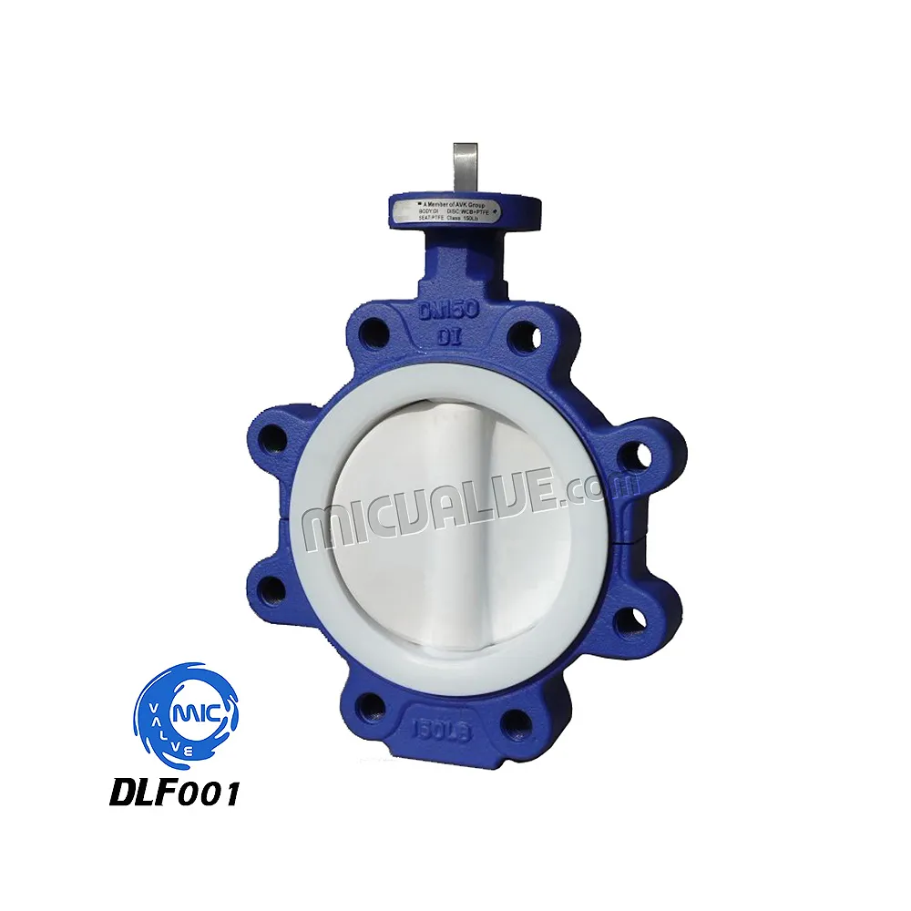 Lug Butterfly Valve[PTFE Coated Disc] — DLF001