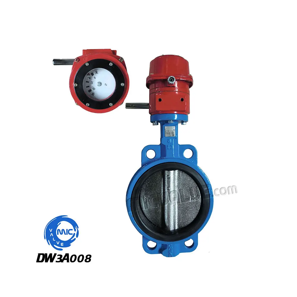 Wafer Butterfly Valve[Fire Signal Wormgear] — DW3A008