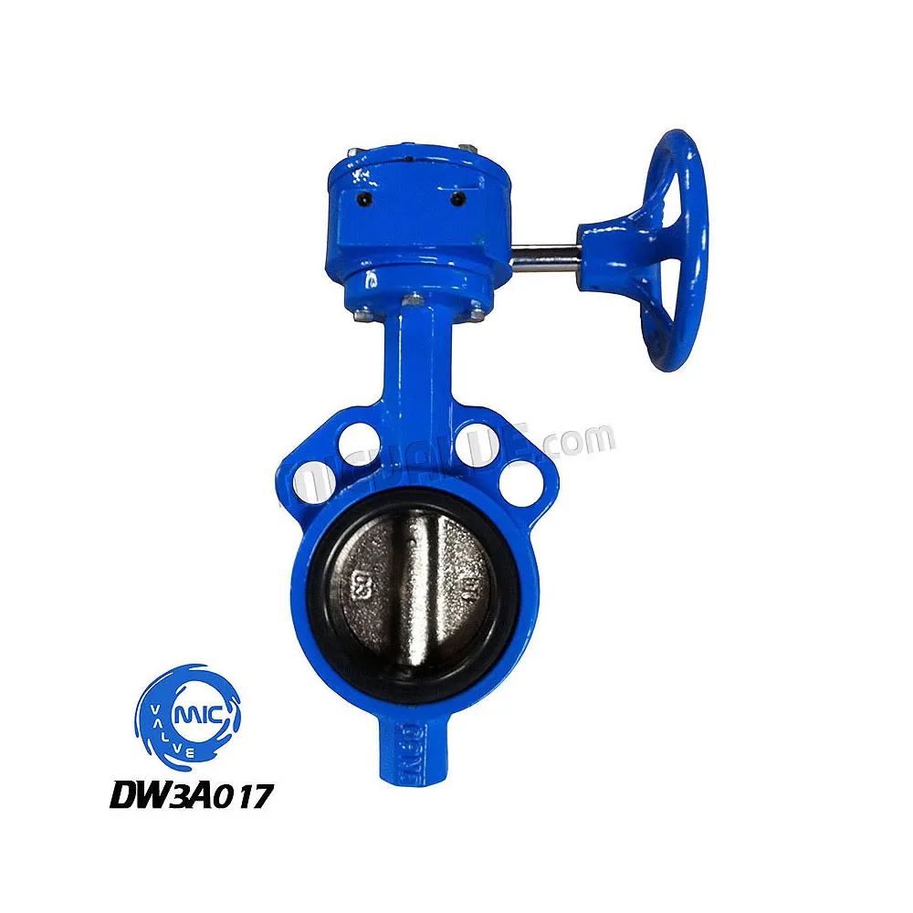 Wafer Butterfly Valve[API609 4Holes Wormgear] — DW3A017