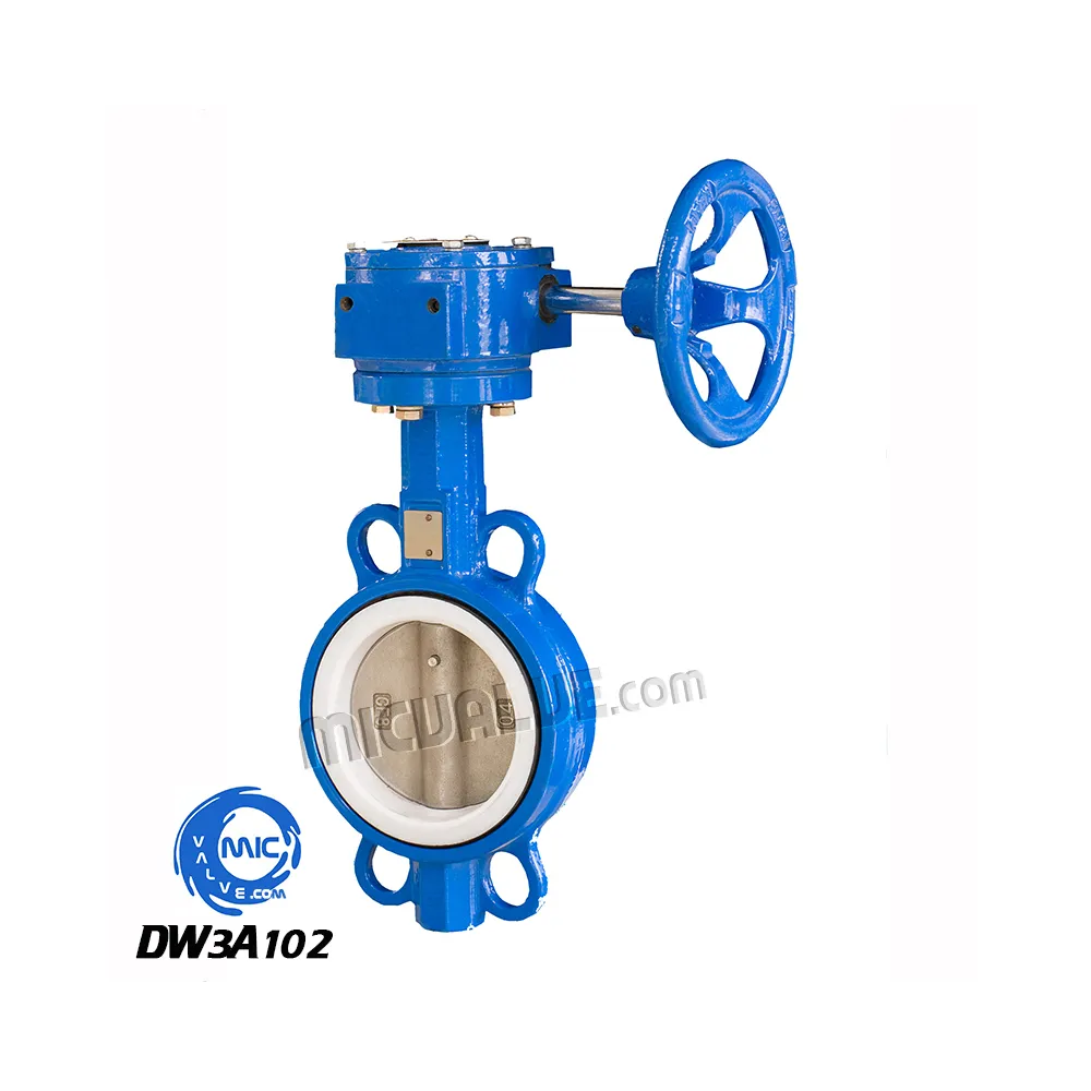 Wafer Butterfly Valve with Pin [PTFE seat] — DW3A102