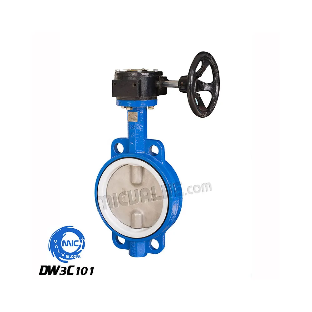 Wafer Butterfly Valve with Half Shaft [PTFE seat] — DW3C101