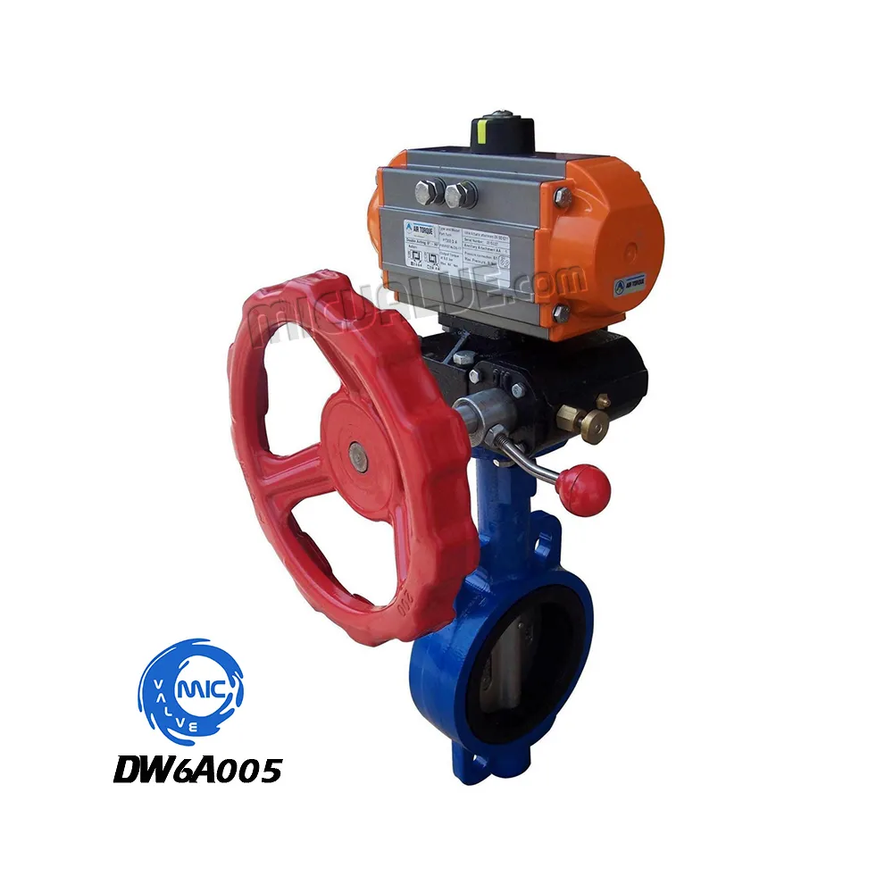 Wafer type Butterfly Valve[Pneumatic Actuator] — DW6A005