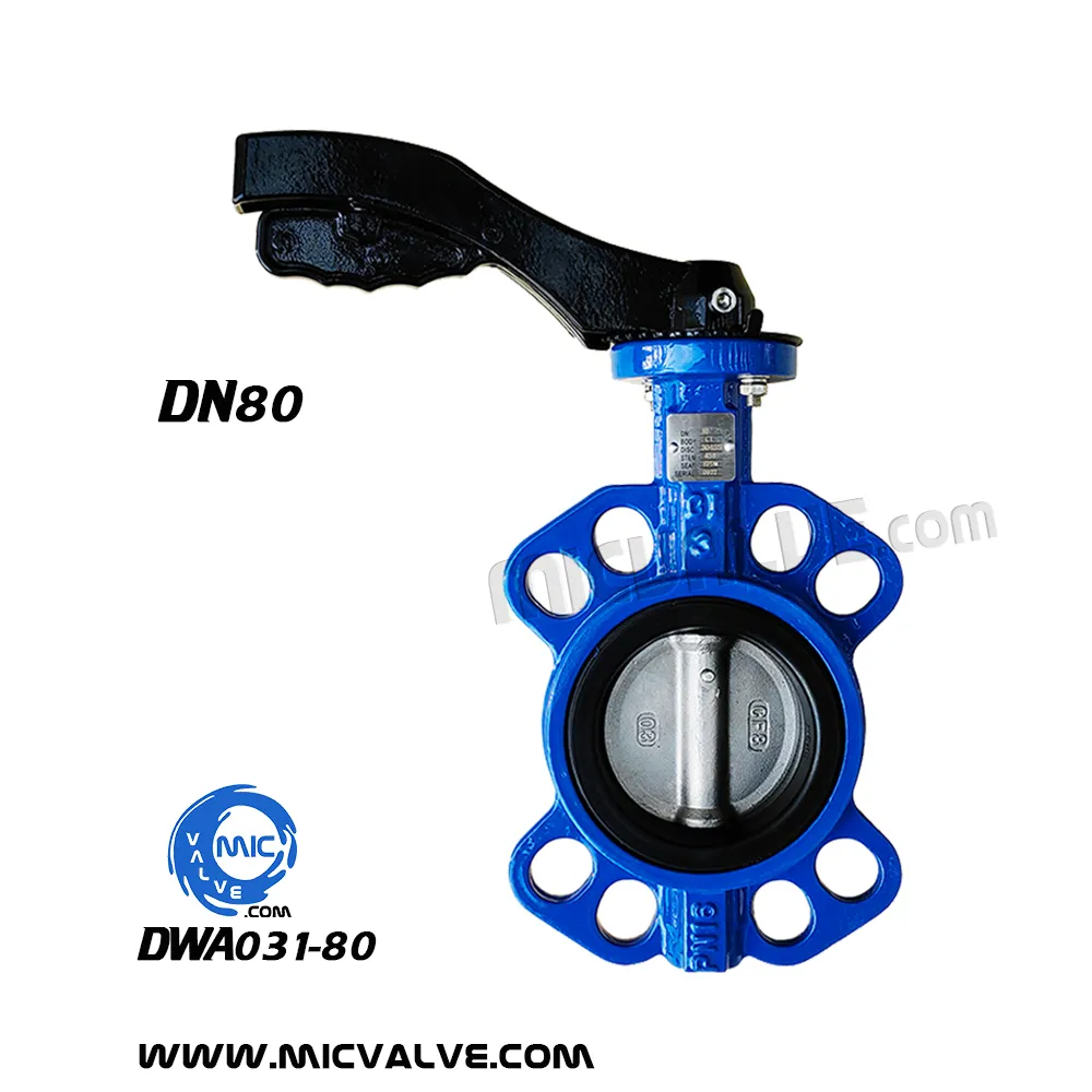 Wafer type Butterfly Valve with Pin DN80 — DWA031-080