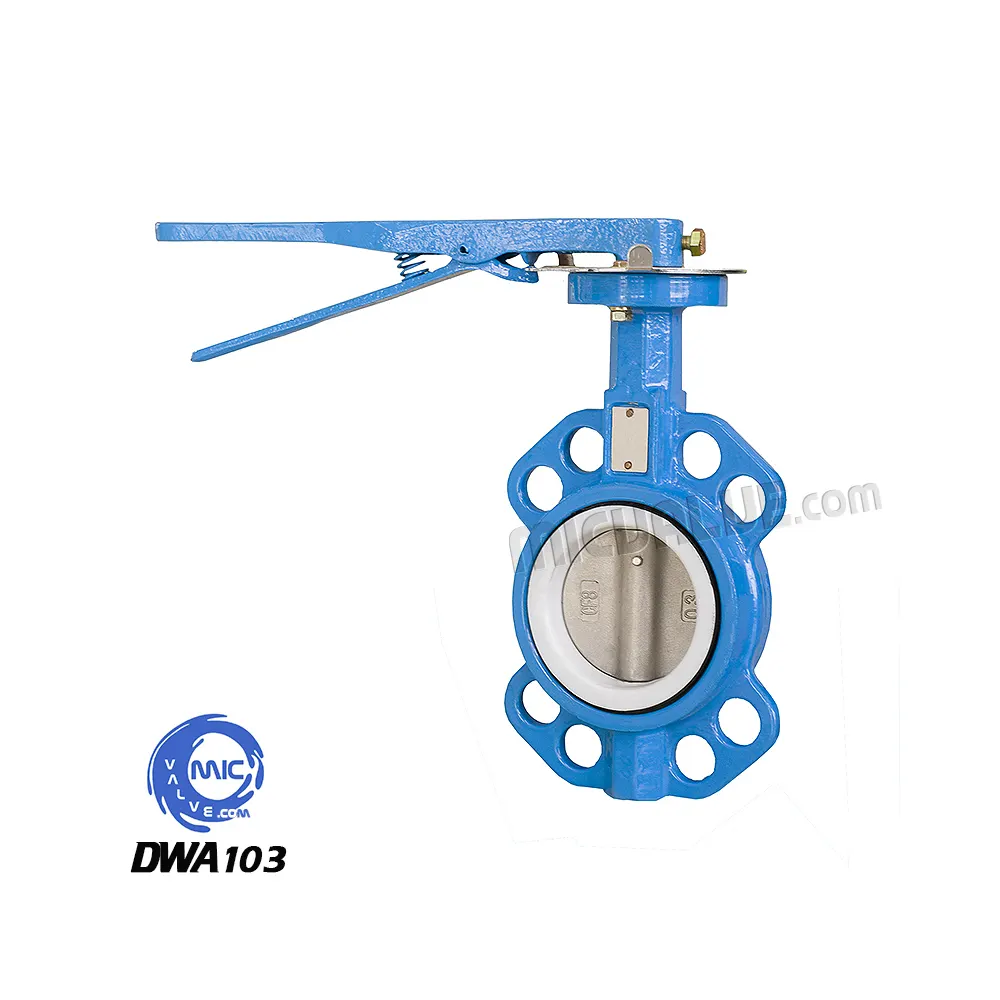 Wafer Butterfly Valve with Pin [PTFE seat] — DWA103