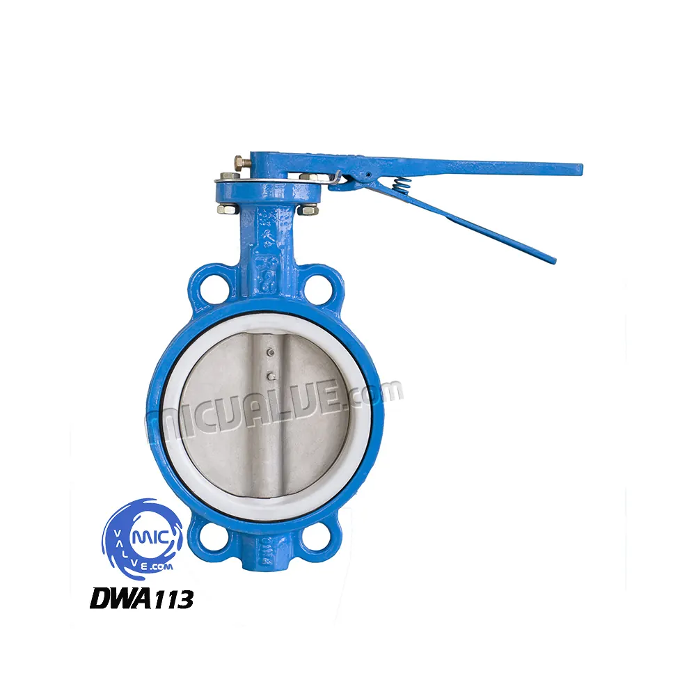 Wafer Butterfly Valve with Pin [PTFE seat] — DWA113